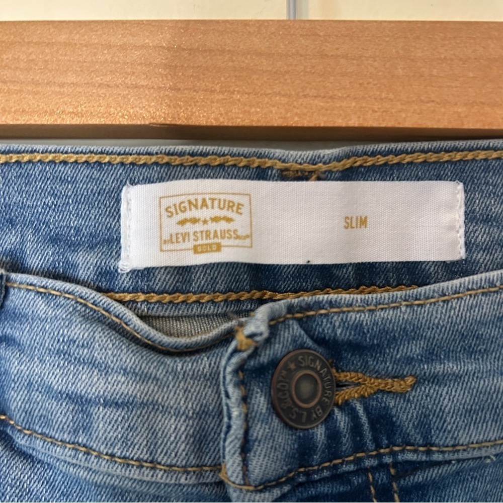 Levi Strauss Signature Gold Men's Slim Fit Jeans Size 32"x32" - Picture 3 of 8